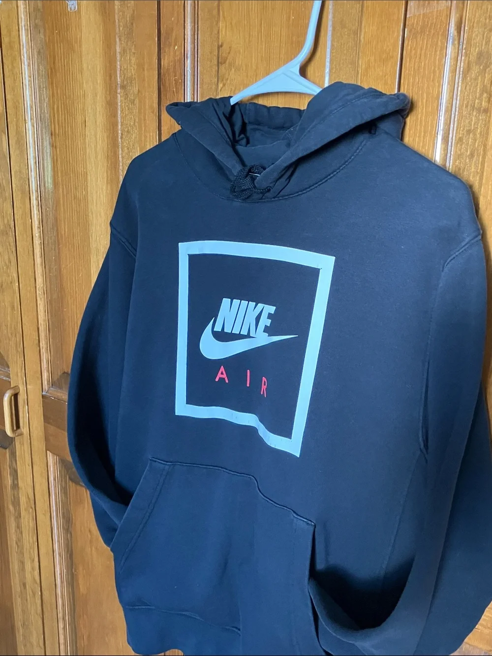 Nike Black Hoodie with Block & Red Logo plus FREE hair clips or Burts lip balm